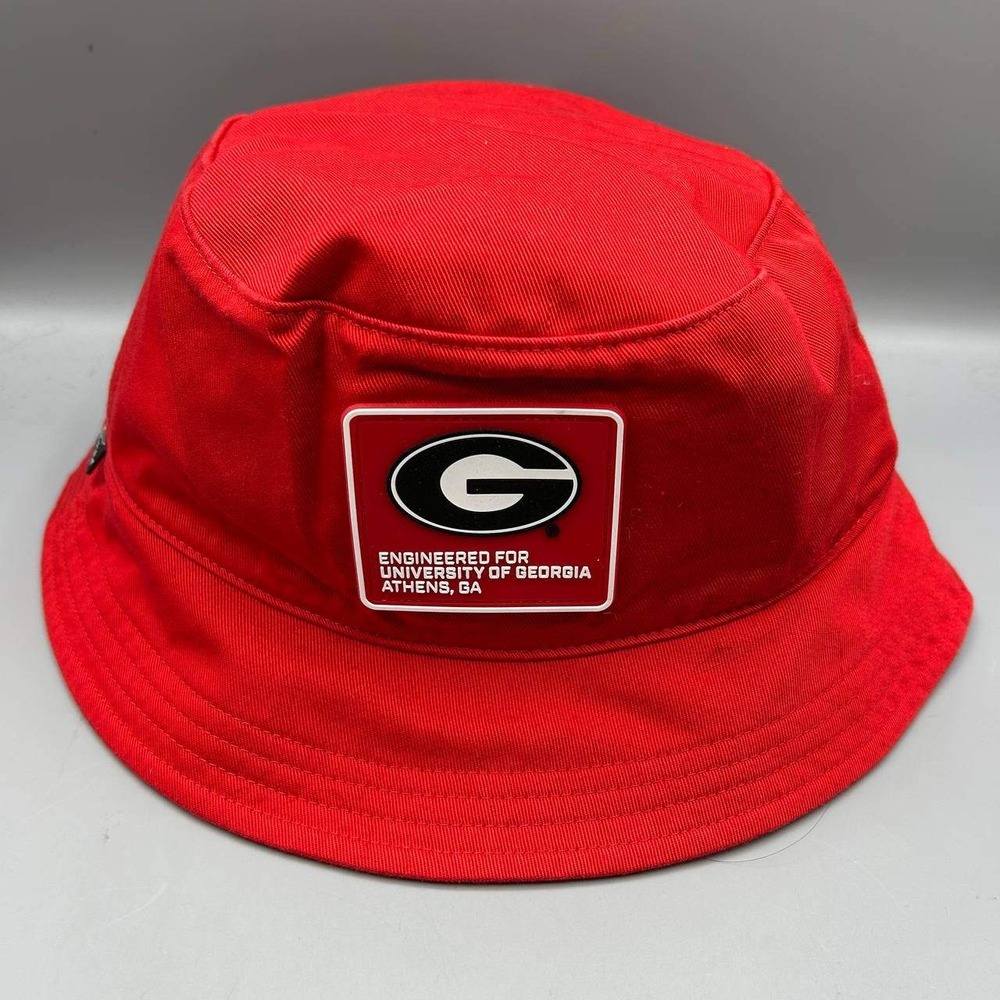 Nike Georgia Bulldogs Hat Men Medium-Large Red Apex Bucket Cap New M-L